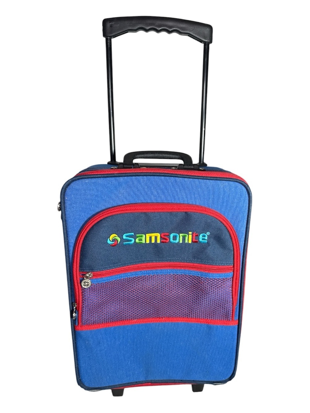 Vintage Samsonite Kids Rainbow Carry On Luggage 16" Rolling Suitcase